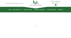Desktop Screenshot of lehmann-paysagiste-pepiniere.com