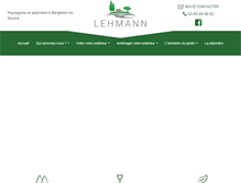 Tablet Screenshot of lehmann-paysagiste-pepiniere.com